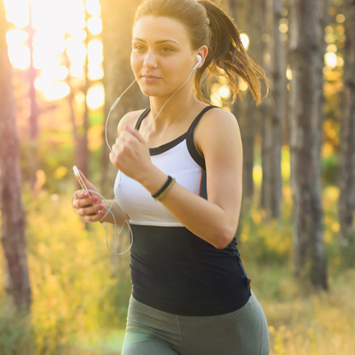 Woman jogging in the morning